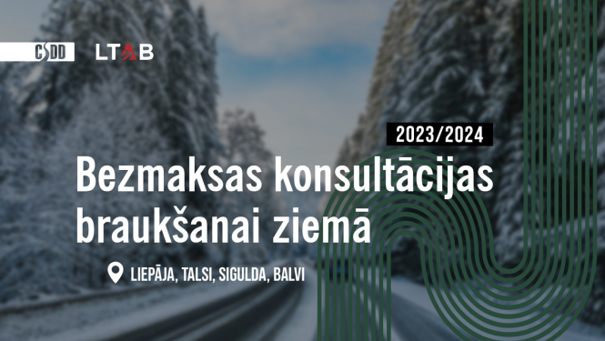 CSDD bezmaksas konsultācijas ziemas braukšanā Talsos