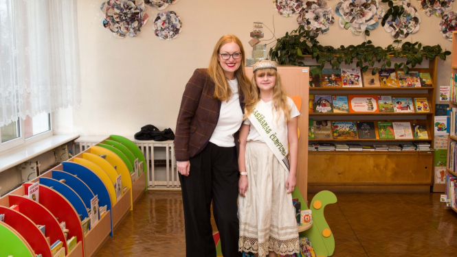 LNB direktores vizītes Talsos fotogrāfija