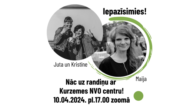 Nāc uz randiņu ar Kurzemes NVO centru!