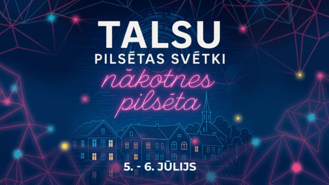 Talsu pilsētas svētku baneris