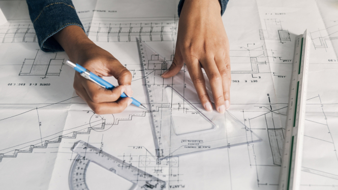 Rasējumi, projekts. Ilustratīvs attēls