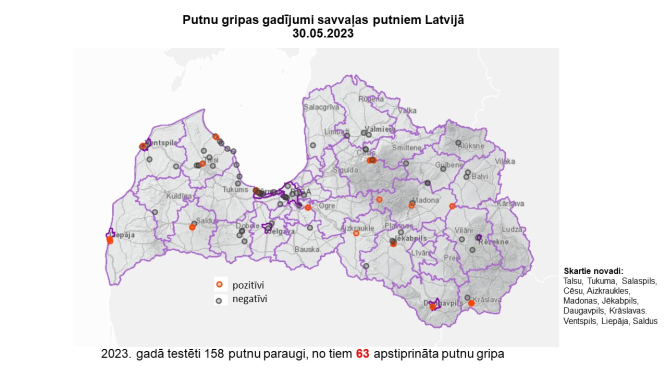 putnu gripa 2023 maijs