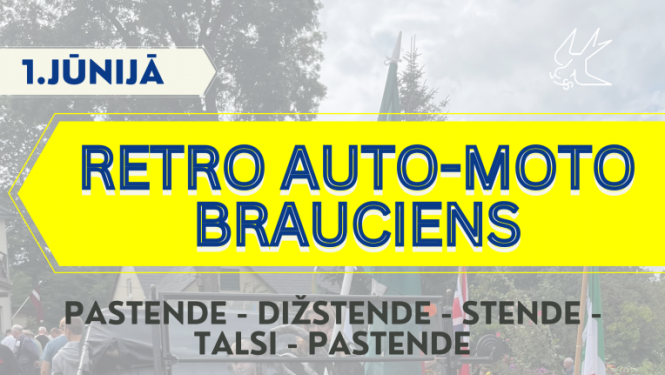 Retro auto-moto brauciens
