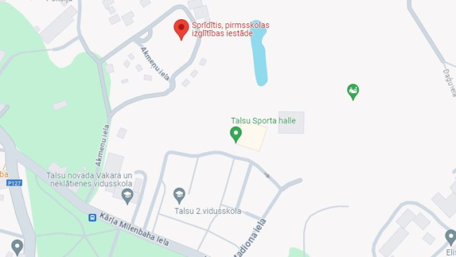 Slēgta iebrauktuve Akmeņu ielā. Karte