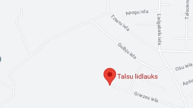 Talsu lidlauks kartē