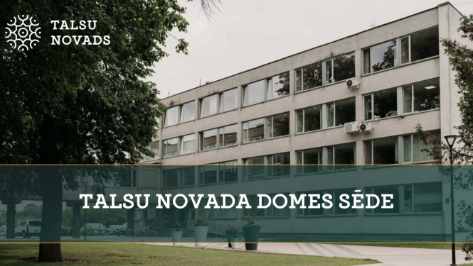 Talsu novada domes sēdes baneris