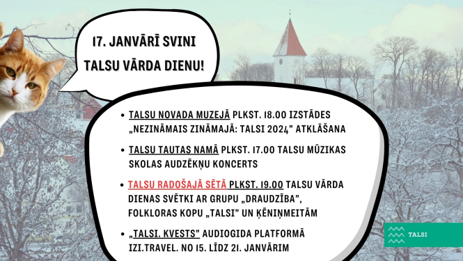 Talsu vārda dienas pasākumi