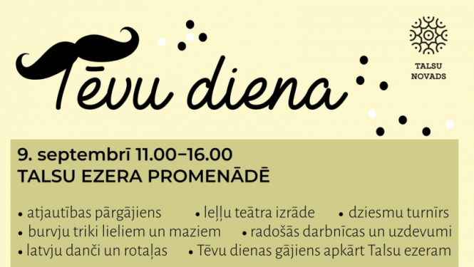 Tēva dienas pasākumi Rojā un Talsos