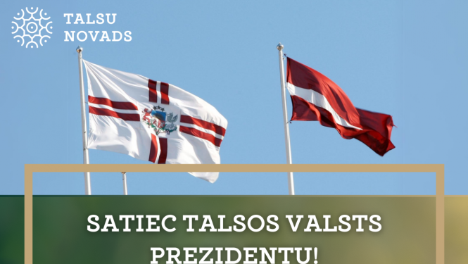 Tikšanās ar prezidentu. Karogi