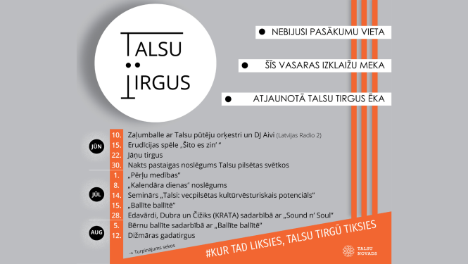 afiša tirgus atklāšana