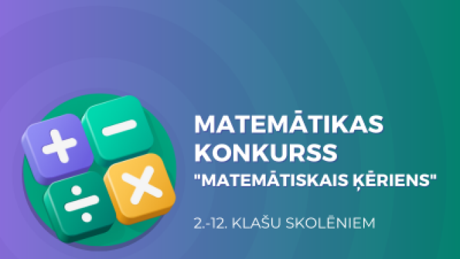 matemātikas konkursa plakāts