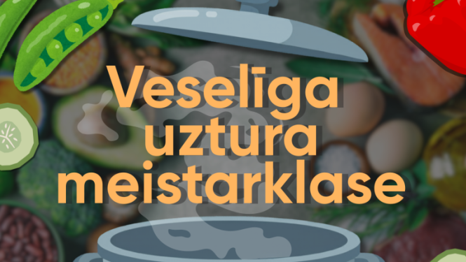 Veselīga uztura meistarklases afiša