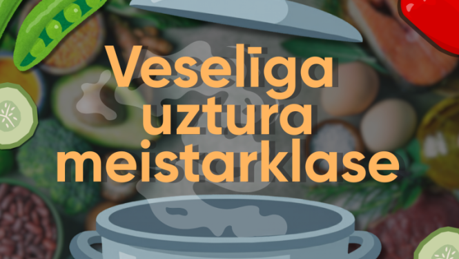 Veselīga uztura meistarklases afiša