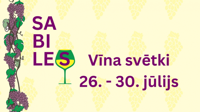 No 26. jūlija līdz 30. jūlijam Sabilē tiks svinēti 24. vīna svētki