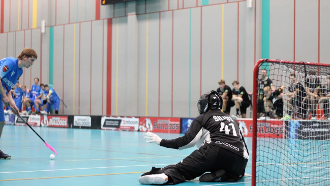 Virslīgas spēle florbolā pret Ķekavu