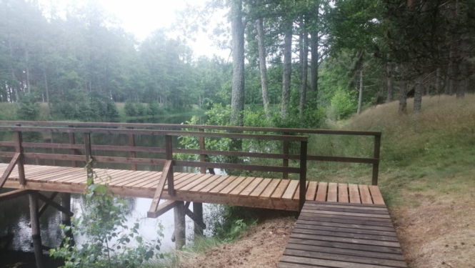 Atjauno Zēņu dīķa laipu