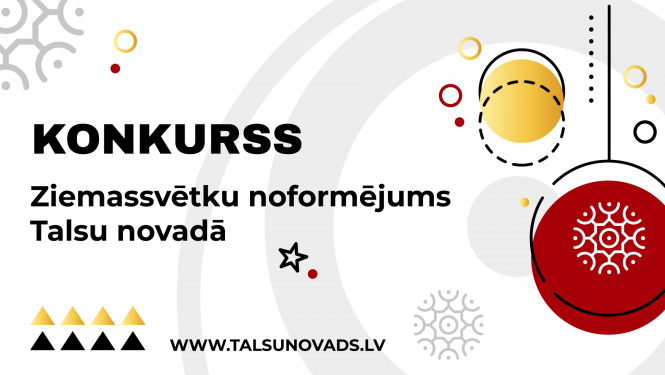 Konkursa Ziemassvētku noformējums Talsu novadā attēls