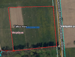 Karte izsolei sakņu dārzs 18 Valdgales pagastā