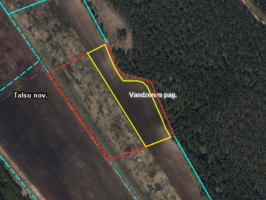 Nekustamā īpašuma „Dvāliktes” Vandzenes pagastā zemes vienības nomas izsole