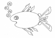 zīmējums ar zivtiņu