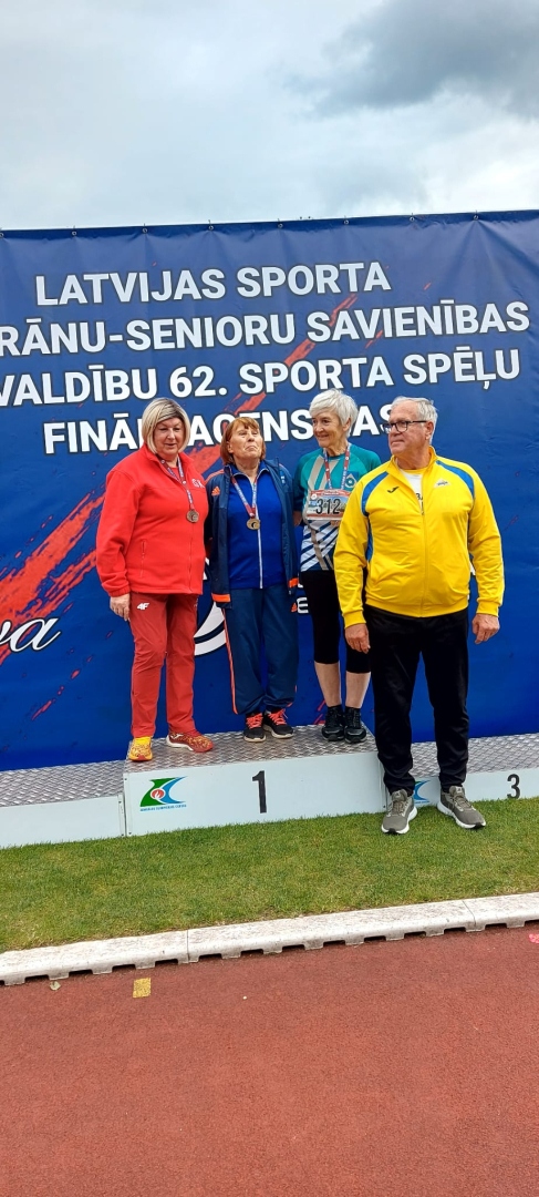 Talsu novada sportistiem panākumi Latvijas Sporta veterānu (senioru) savienības sacensībās Jelgavā