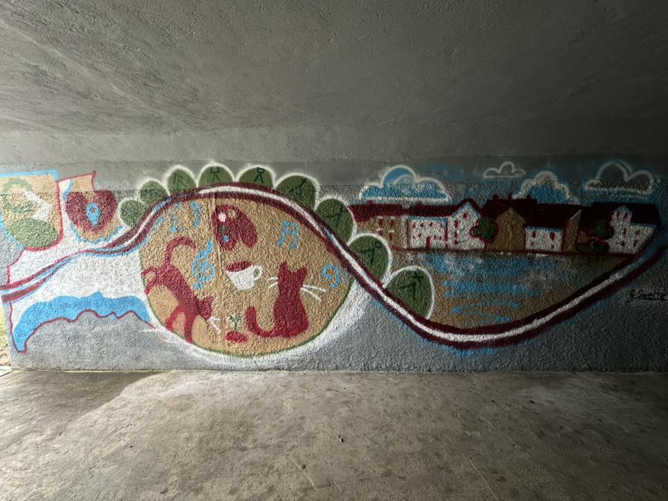 Grafiti tuneļa tapšana Talsos