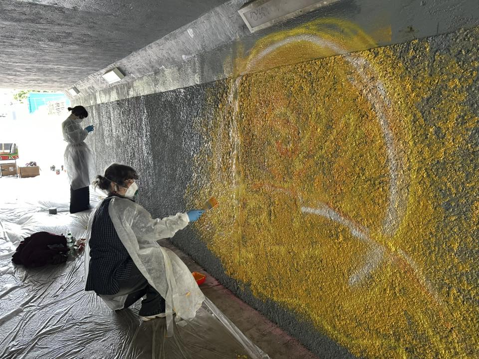 Grafiti tuneļa tapšana Talsos