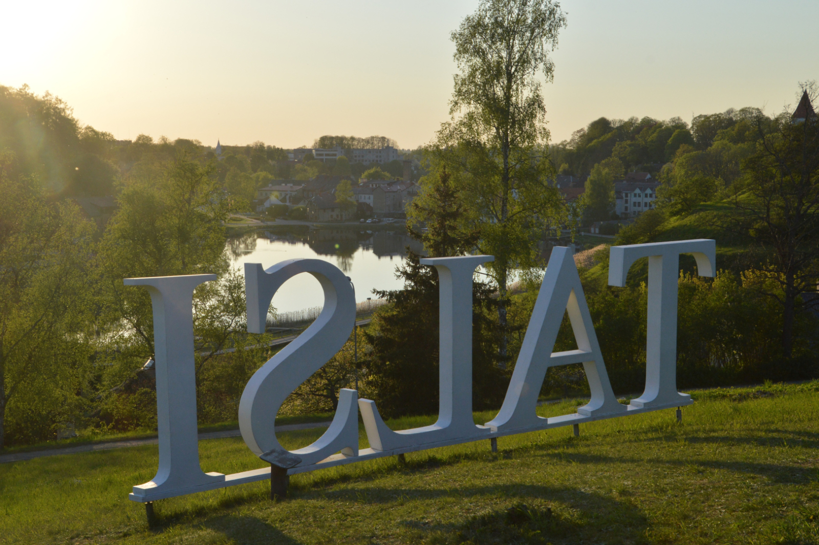 Jānis Saliņš „Skats uz Talsu ezeru no ūdenstorņa pakājes”