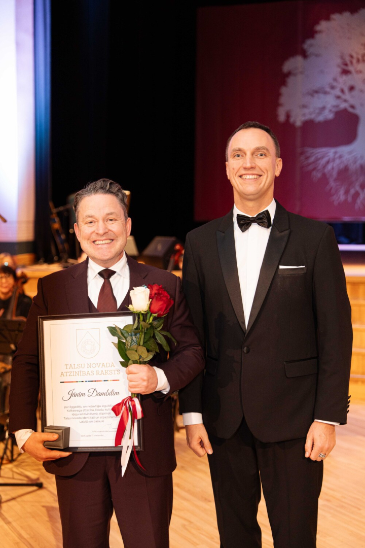 Talsu novada augstāko apbalvojumu pasniegšana 2025