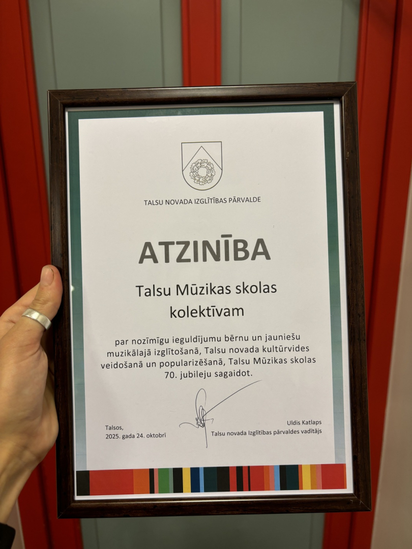 Talsu Mūzikas skolai 70