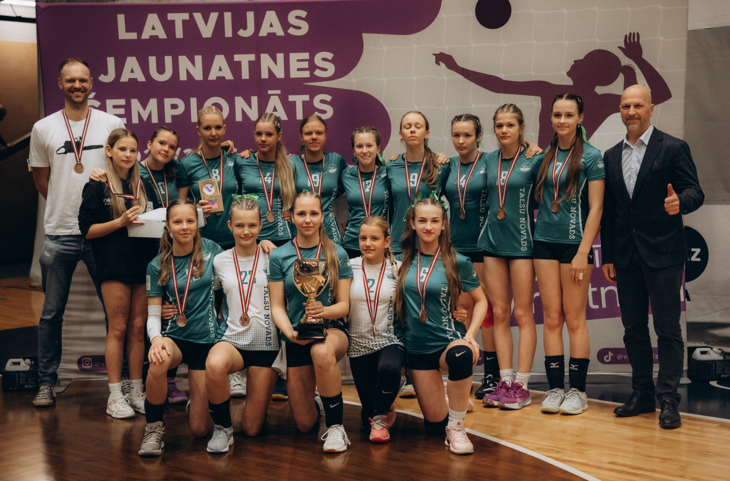 U14 volejbolistēm trešā vieta Jaunatnes čempionātā