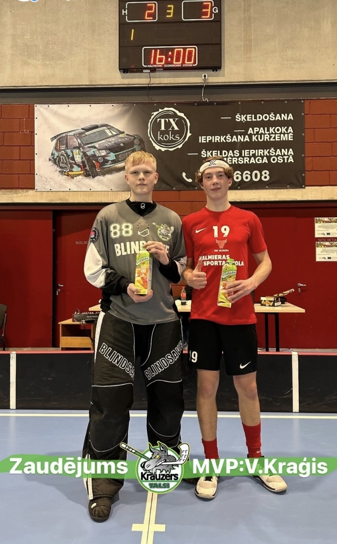 Florbola spēle U16 grupai