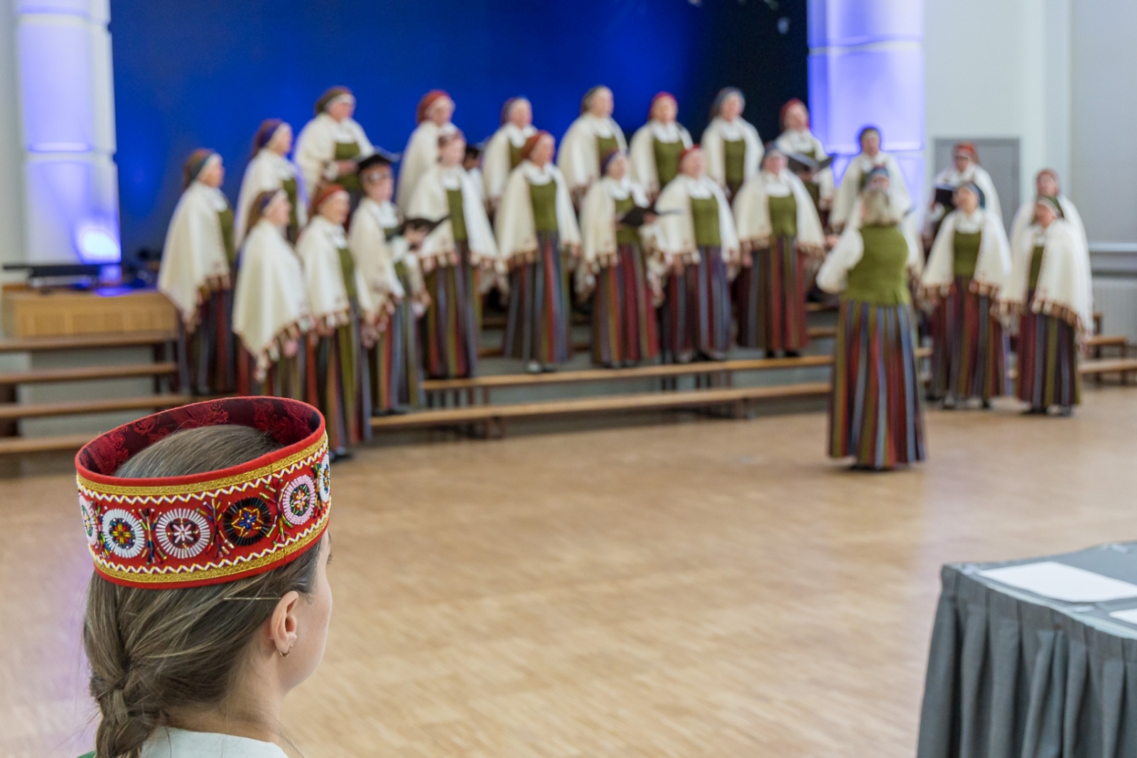 Talsu koru apriņķa repertuāra pārbaudes skates dalībnieki (Foto: K. Poriņš)