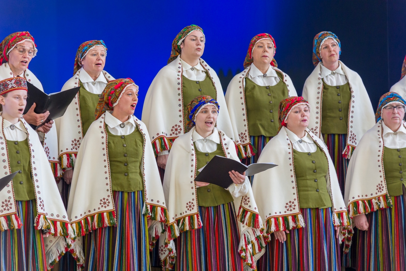 Talsu koru apriņķa repertuāra pārbaudes skates dalībnieki (Foto: K. Poriņš)