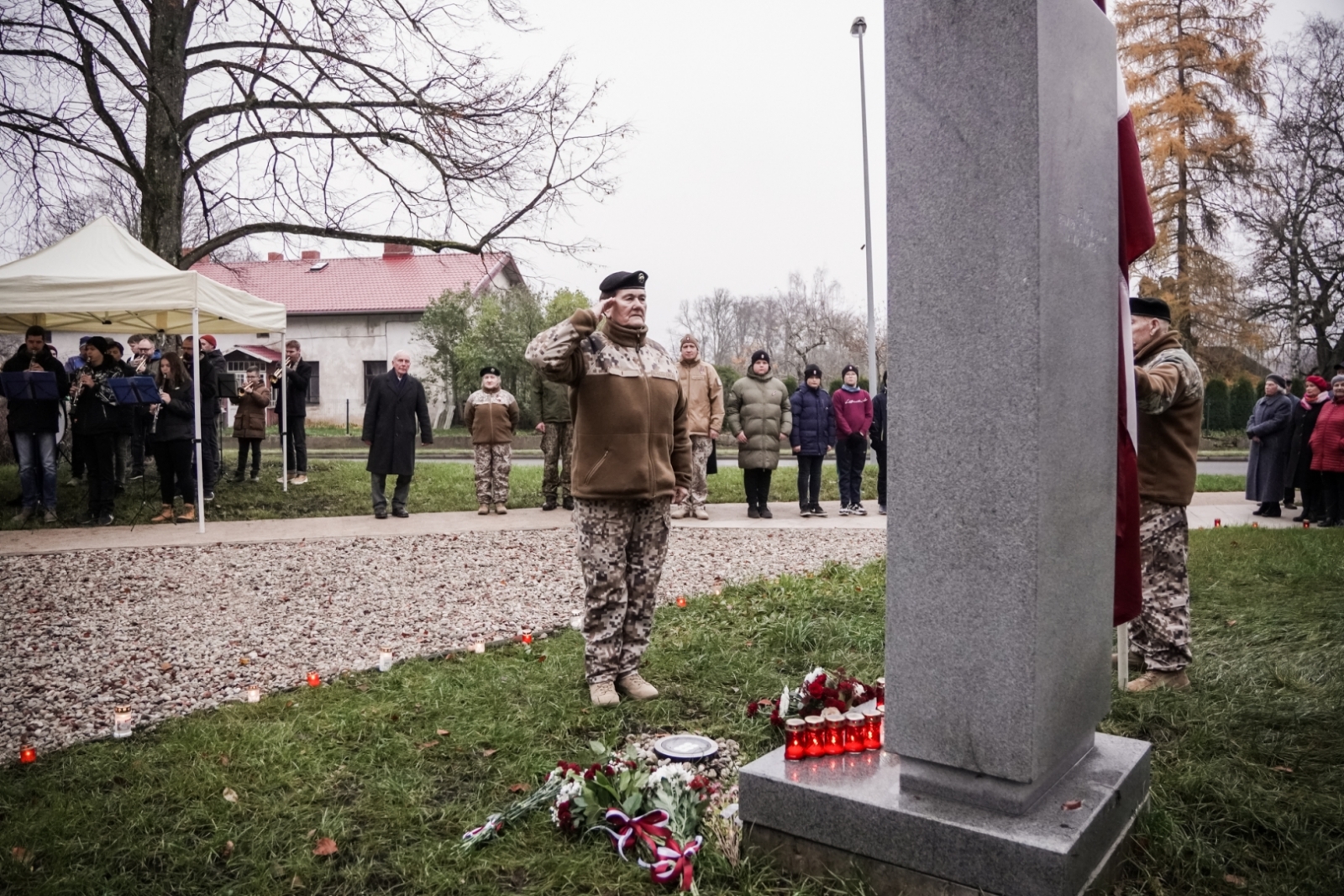 Lāčplēša Kara ordeņa kavalieru piemiņas vietas atklāšana