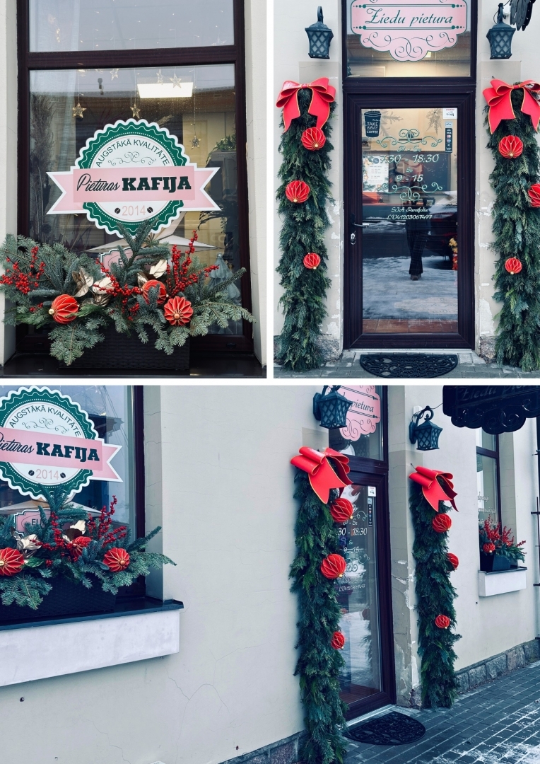Konkursa „Ziemassvētku skatlogs Talsu novadā” dalībnieku darbi