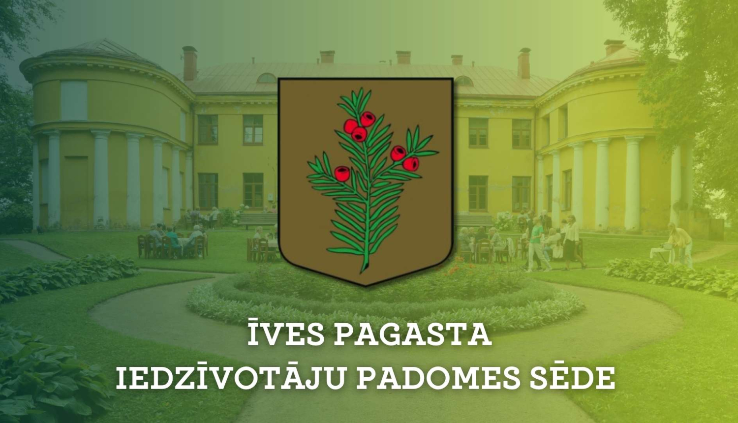 Īves iedzīvotāju padomes sēdes baneris