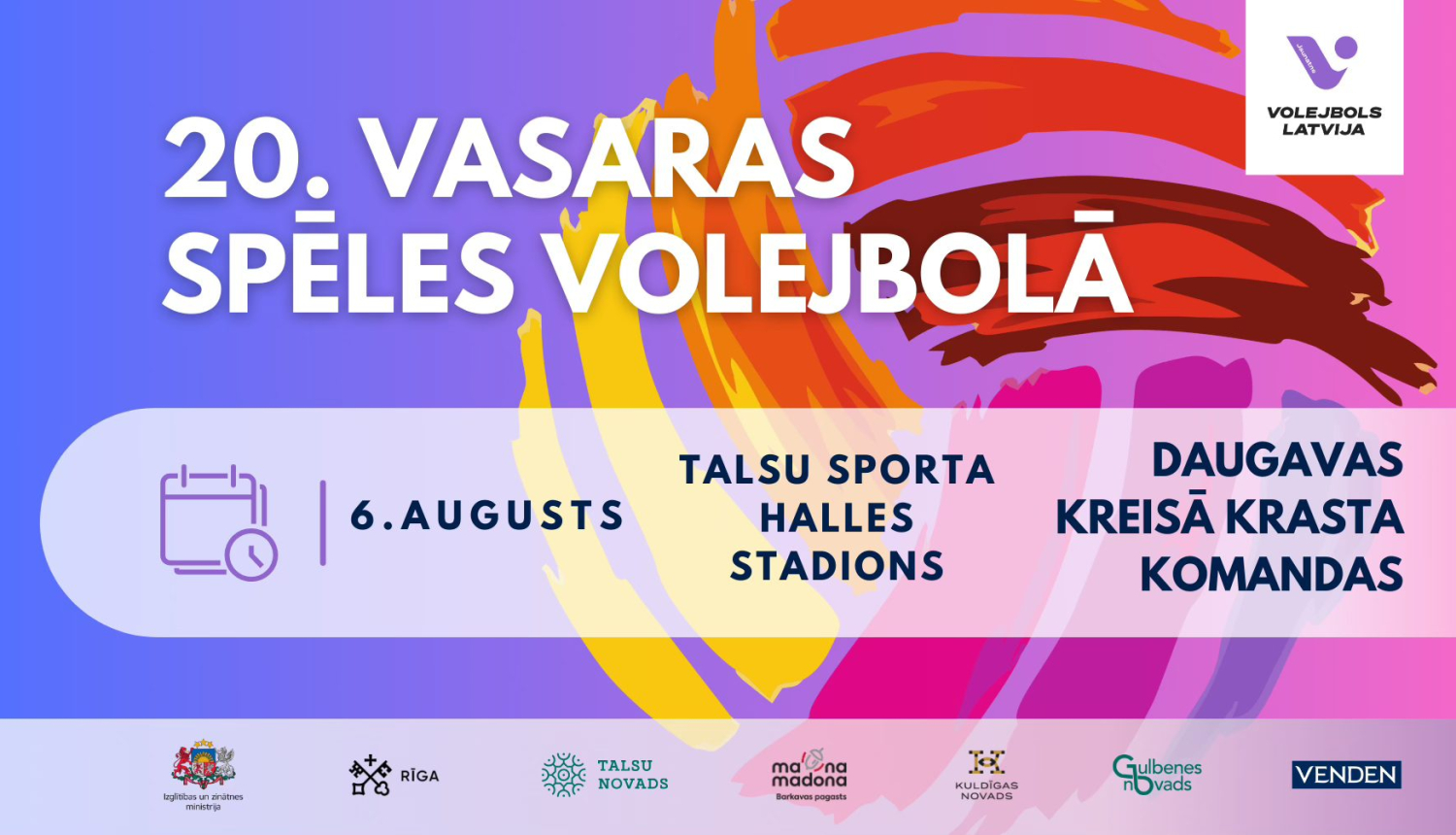 20. vasaras spēles volejbolā Talsos