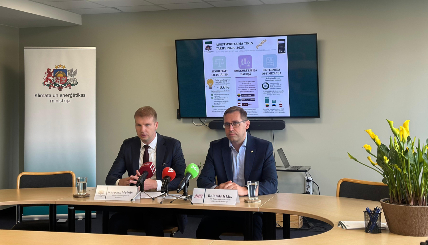Klimata un enerģētikas ministrs Kaspars Melnis tikās ar AS “Augstsprieguma tīkls” vadības pārstāvjiem