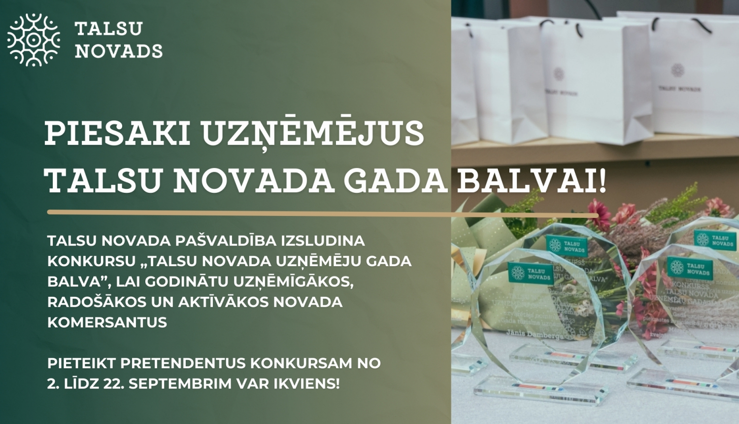 Talsu novada uzņēmēju Gada balva 2025