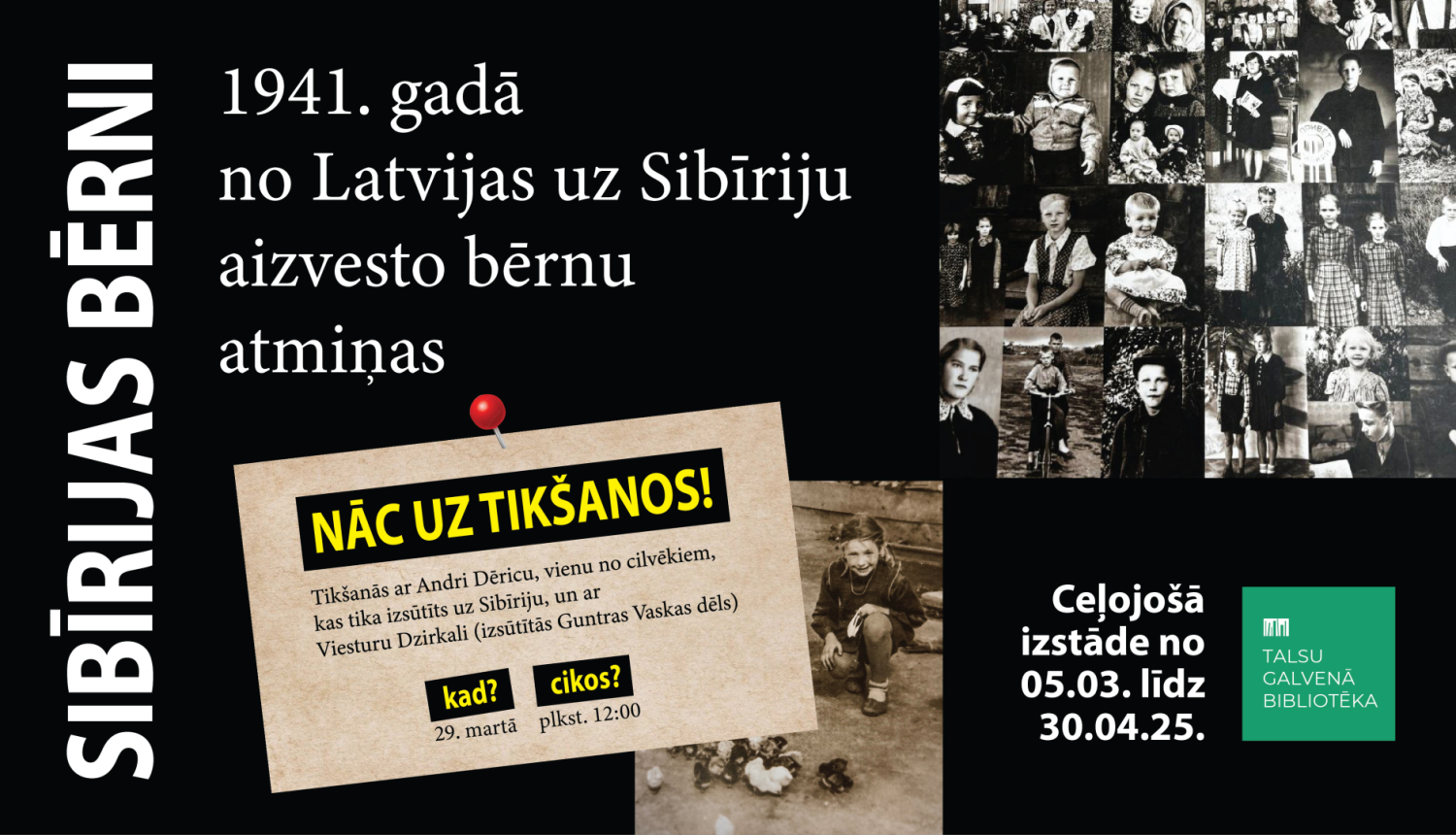 Izstādes „Sibīrijas bērni” afiša