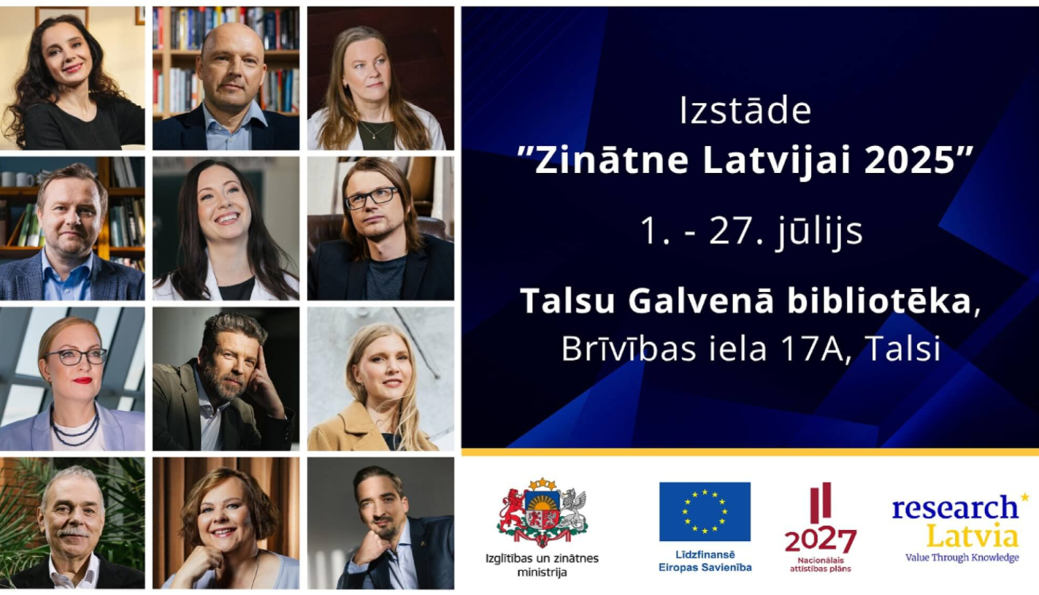 Ceļojošā izstāde „Zinātne Latvijai 2025” Talsos