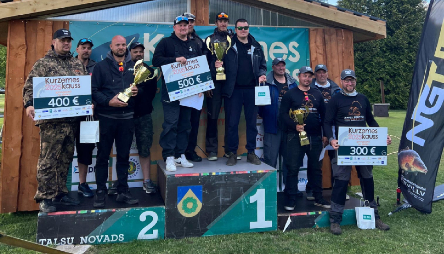 Usmas ezerā veiksmīgi aizvadītas sacensības „Kurzemes kauss spiningošanā 2025”