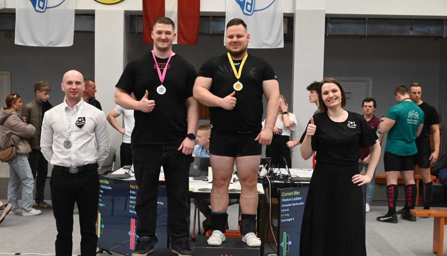 Dundagas sporta klubam „Dandijs” godalgas Vidzemes čempionātā spēka trīscīņā