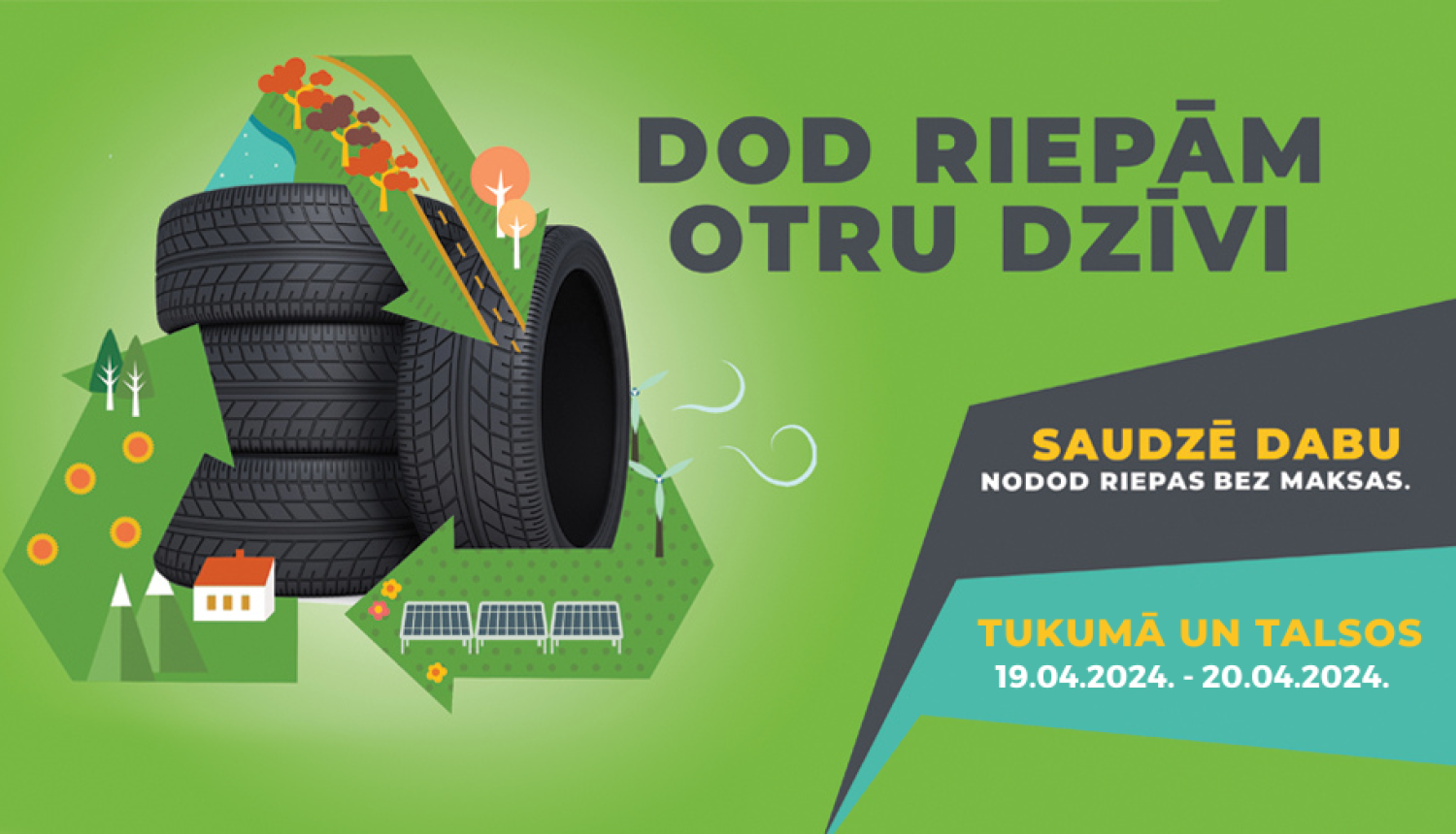 Vieglo automašīnu riepu nodošanas akcija