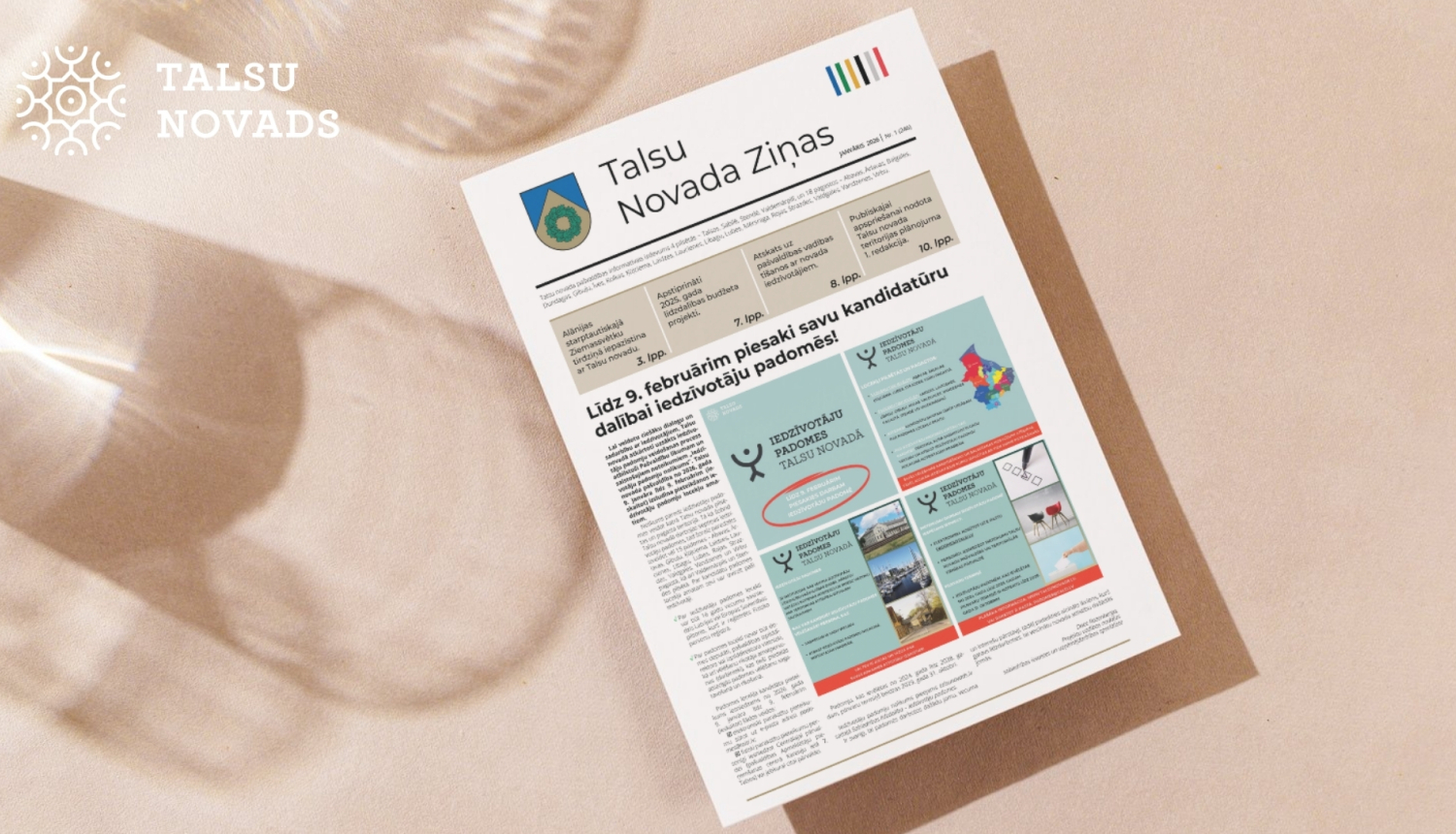 Iznācis “„Talsu Novada Ziņas” janvāra numurs