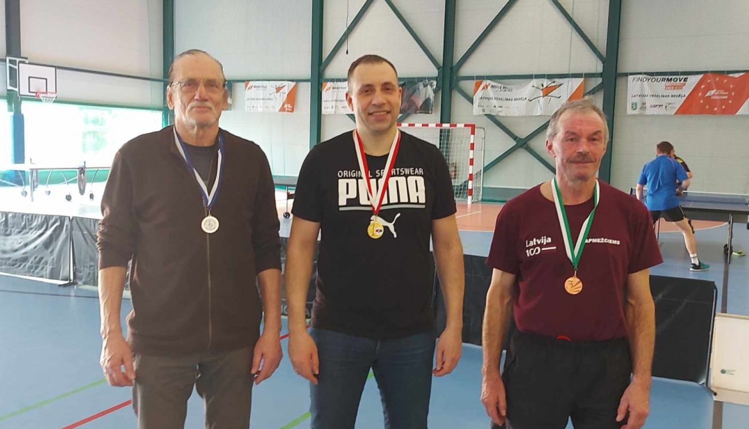 Labākie 2. posmā Mērsraga meistarsacīkstēs galda tenisā