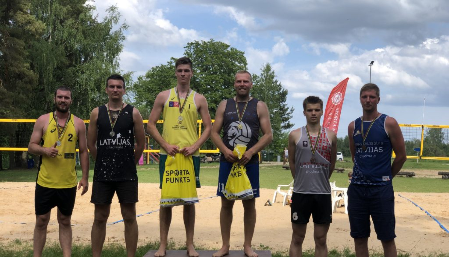 Vīriešu grupas uzvarētāji