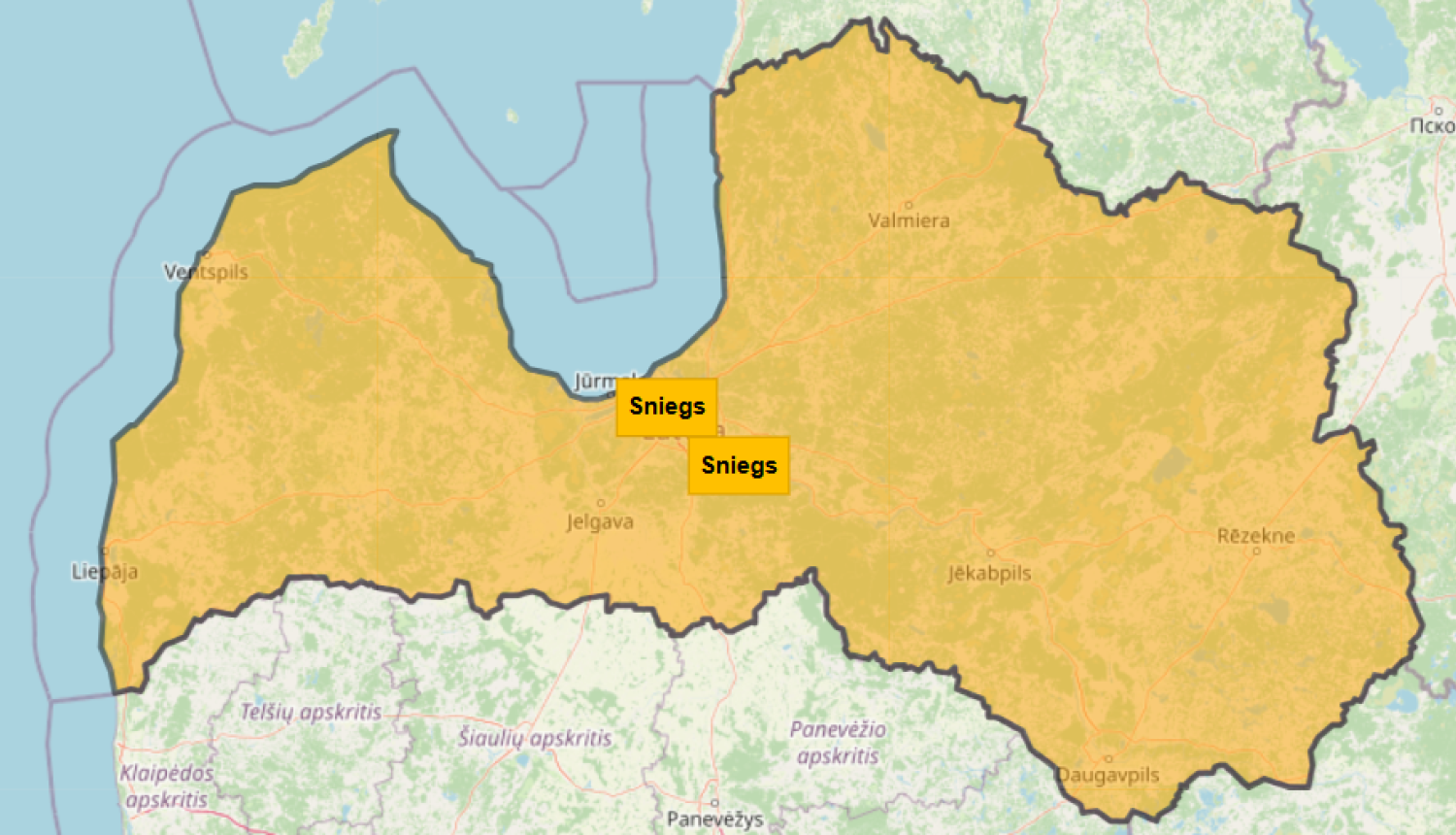 Oranžais brīdinājums