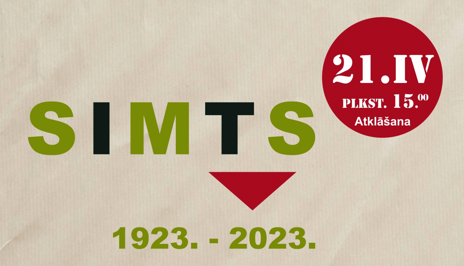 Talsu novada muzeja simtgades izstādes atklāšanas afiša